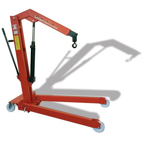 Gru idraulica con pompa doppio effetto - 500 kg,