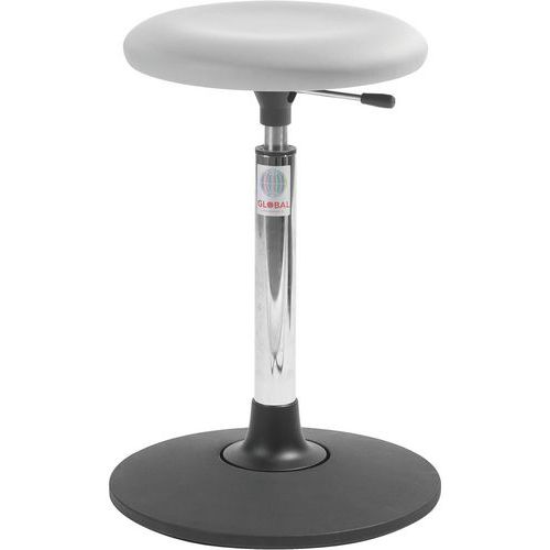 Sgabello Sway Beta-Similpelle-Alto-Grigio,