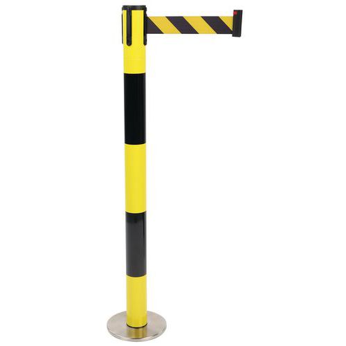 Paletto nastro base acciaio magnetica con testa girevole,