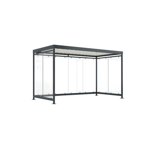 Riparo per fumatori galvanizzato + RAL 7016 - Cologne K4bb,