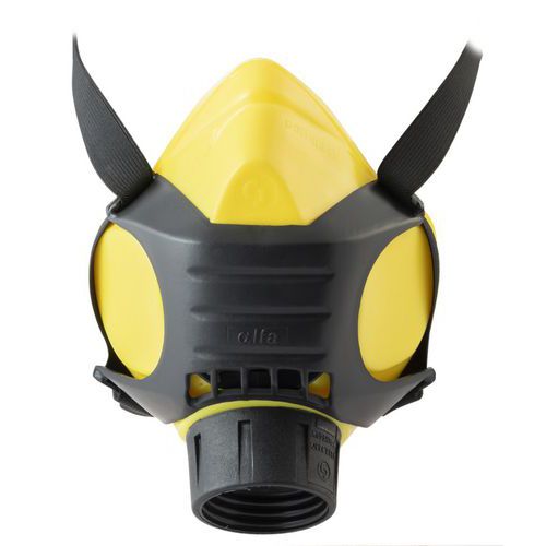 Semimaschera facciale silicone - giallo,