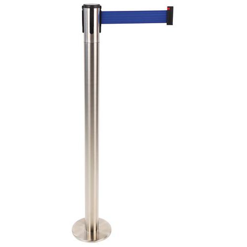 Paletto nastro blu base acciaio magnetica testa girevole,