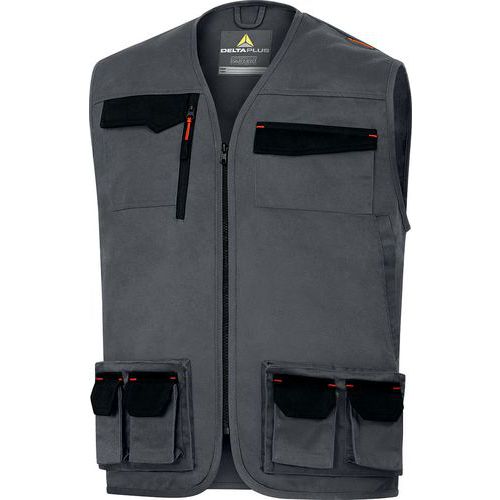 Gilet smanicato M2GI3 grigio/arancione - 3XL,