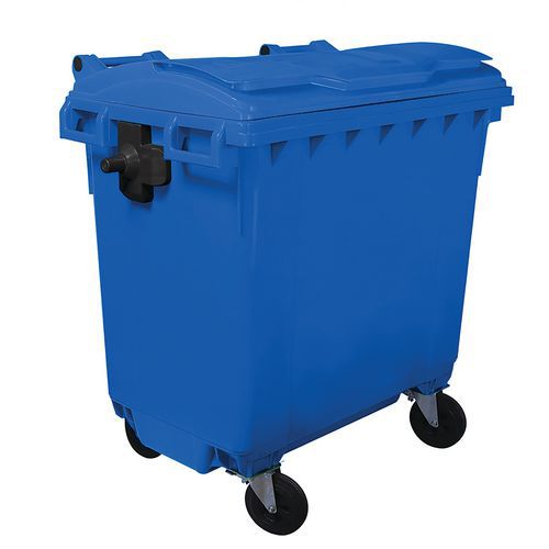 Cassonetto blu con 4 rotelle - 770 L - Mobil Plastic,