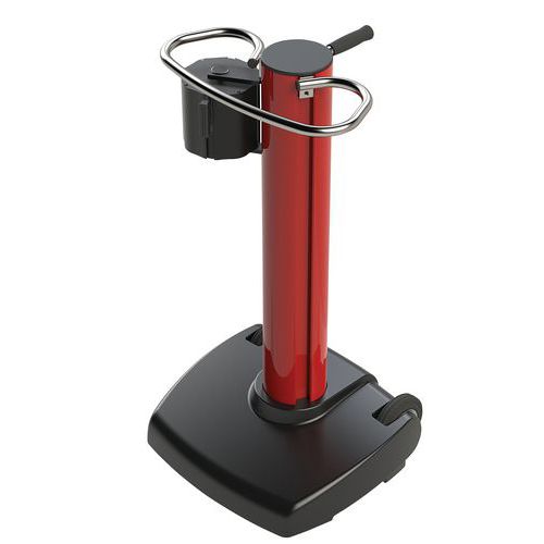 Paletto con rotelle Jetrac con nastro da 22 m - Giallo fluo,