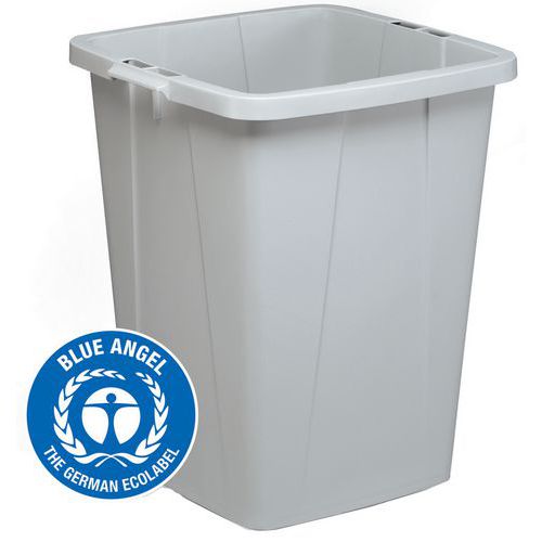 Contenitore per rifiuti DURABIN® ECO 90L quadrato grigio,