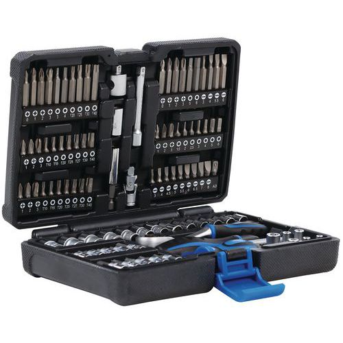 CASSETTA PUNTE + BUSSOLE 97 PEZZI 1/4,