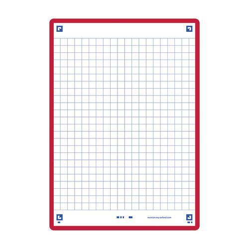 Schede Bristol Revision 2.0 Oxford A6 Q5x5 bordo rosso,