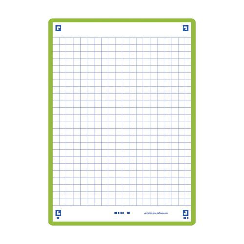 Schede Bristol Revision 2.0 Oxford A6 Q5x5 bordo verde,