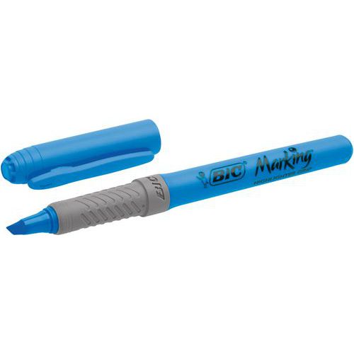 Evidenziatore BIC Highlighter Grip Fluo - Blu - Bic,