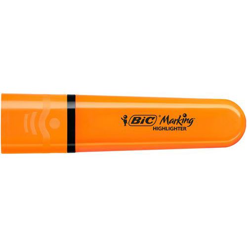 Evidenziatore piatto a punta smussata fluo-Arancione-Bic,