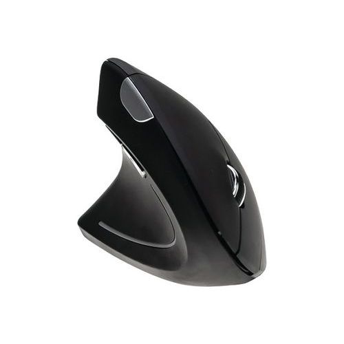 Mouse verticale wireless V150WG per mancini nero confortevole,