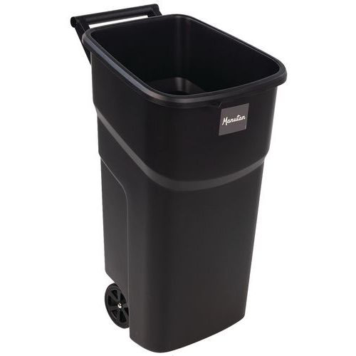 Contenitore 100 L Manutan nero,