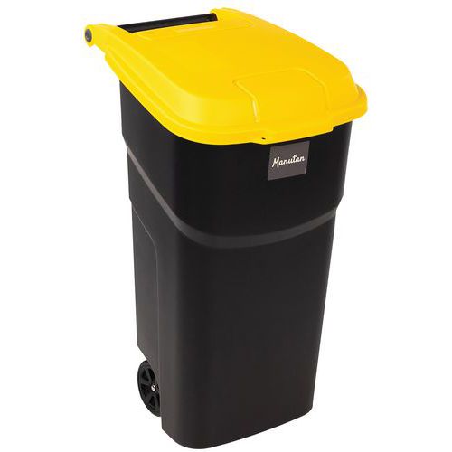 Contenitore con coperchio giallo 100L – Manutan Expert,