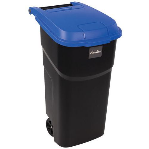 Contenitore con coperchio blu 100L – Manutan Expert,