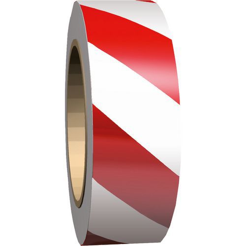 Nastro per segnaletica - Rosso e bianco - Systemtext,