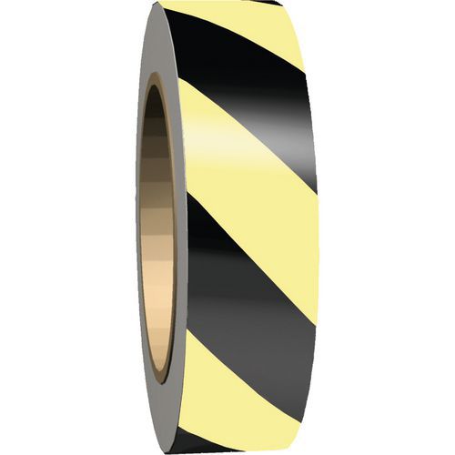 Nastro per segnaletica - Giallo e nero - Systemtext,