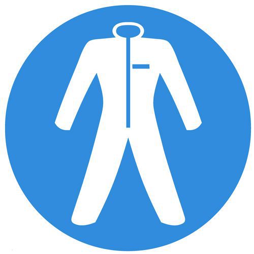 Cartello Indossare imbracatura sicurezza 210mm - Systemtext,