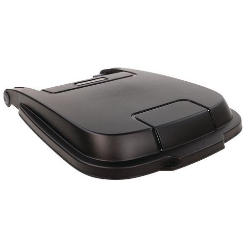 Coperchio per contenitore 100 L Manutan nero,