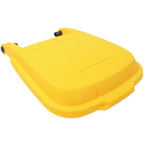 Coperchio giallo Manutan per contenitore 100 L,