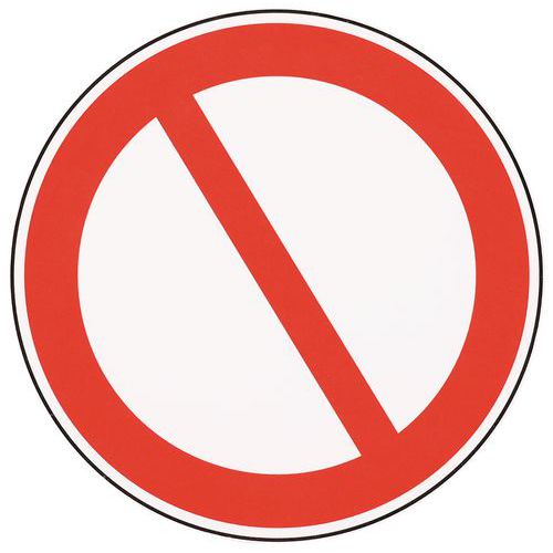 Cartello di divieto-Divieto di accesso-Alluminio-200mm,