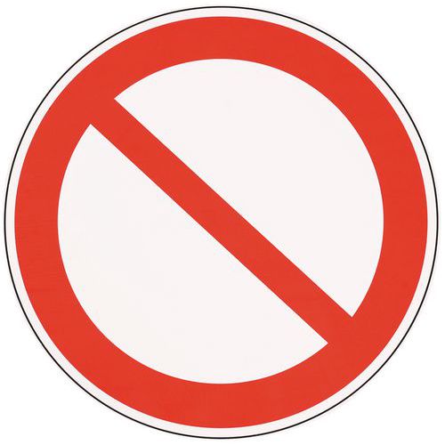 Cartello di divieto-Divieto di accesso-Alluminio-350mm,