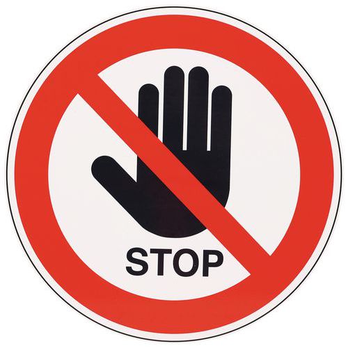 Cartello di divieto-Non avvicinarsi-Alluminio-350mm,