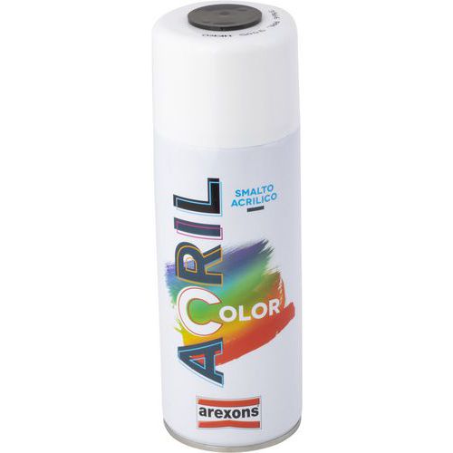Smalto spray acrilico colorato ACRILCOLOR nero 400 ml,