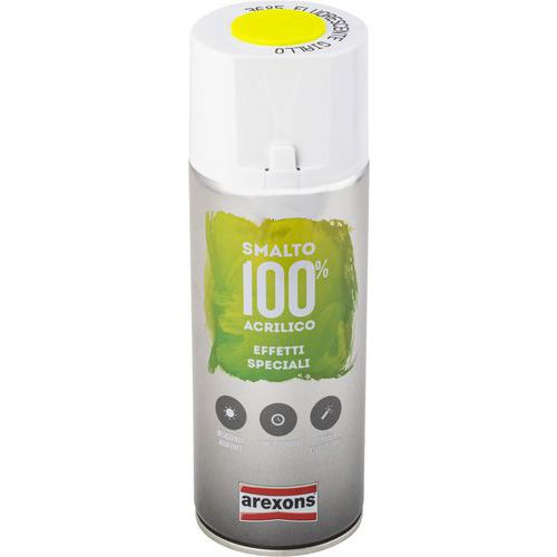 Smalto spray acrilico fluorescente giallo 400 ml,