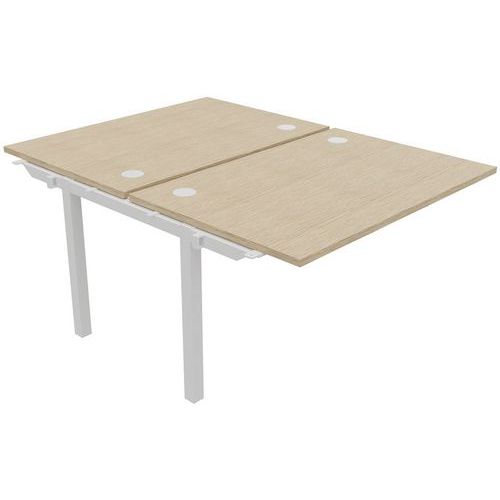 Scrivania bench 2 pos 120x163cm el suc rov bian/leg Dialogue,