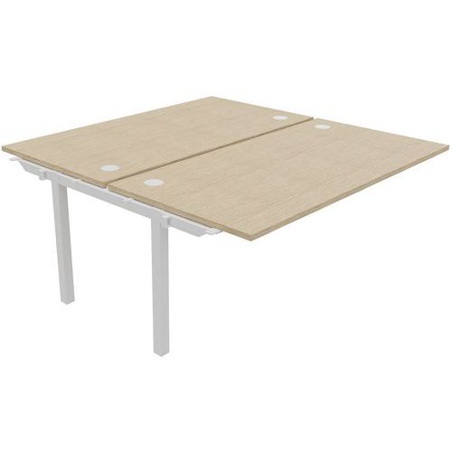 Scrivania bench 2 pos 160x163cm el suc rov bian/leg Dialogue,