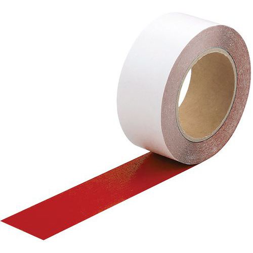 Nastro di segnalazione adesivo antisporco sanitari - Rosso,