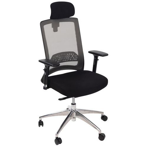 Sedia da ufficio Maggi Manutan Expert mecc. sincrono grigio,