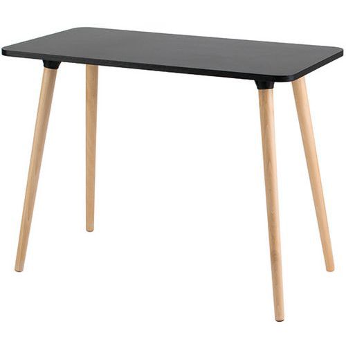 Scrivania Home Office Hop 114x60 cm nero/faggio,