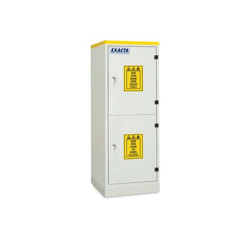 Armadio anticorrosione in PVC 2 scomparti - 1 anta,