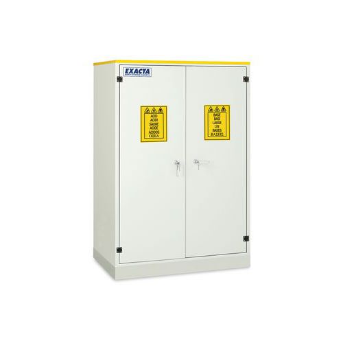 Armadio anticorrosione in PVC 2 scomparti - 2 ante,