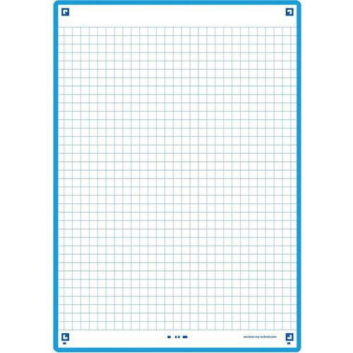 Schede Bristol Revision 2.0 Oxford A5 Q5x5 bordo blu,