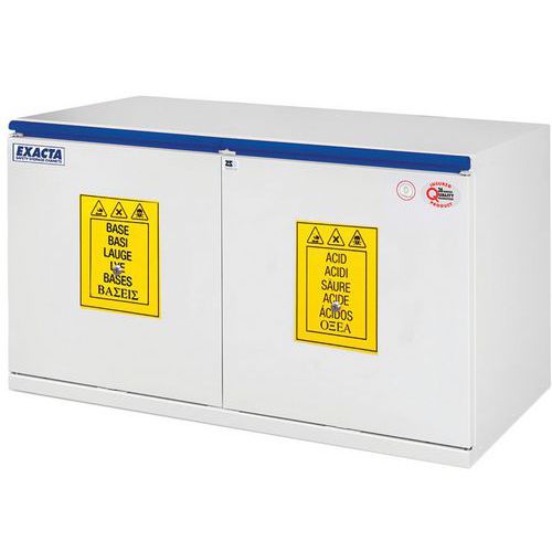 Armadio per banco da lavoro L 1100 - 2 ante a battente,