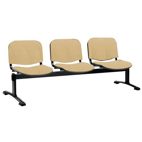 Panca collettività dado legno 3 posti,