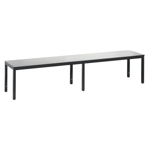 Panca Basic Plus argento L 1960 mm,