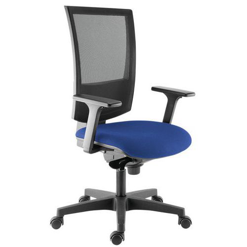 Sedia da ufficio ergonomica braccioli 3D Kilima blu,