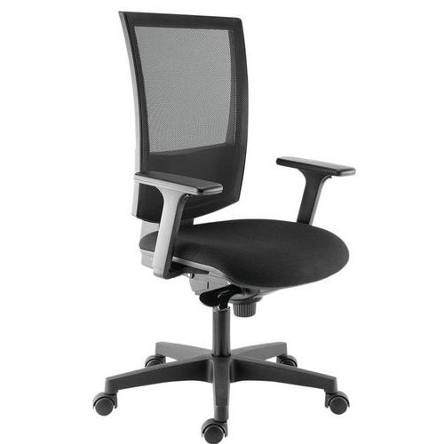 Sedia da ufficio ergonomica braccioli 3D Kilima nero,