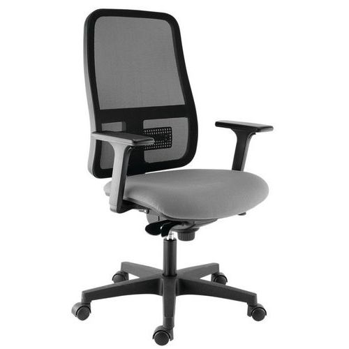 Sedia da ufficio ergonomica braccioli 3D Buz grigio,