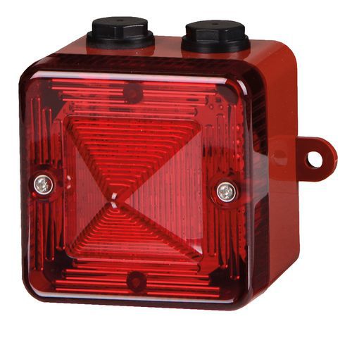 Faro a led mod multipla elev lum 48-260 Vcc/Vca - Rosso,