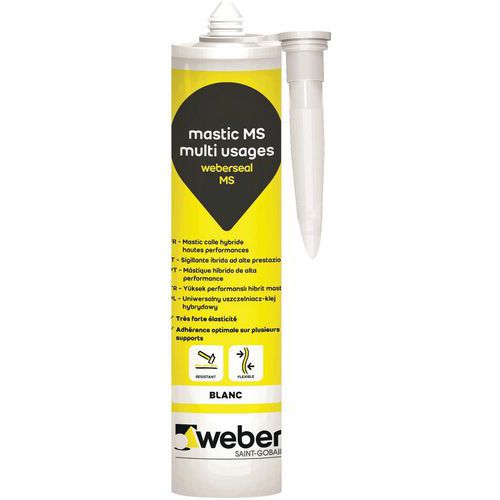 Mastice multiuso - Weberseal MS bianco 290 mL,