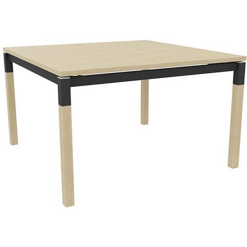 Scrivania dritta X4 120cm rovere / piede rovere-antracite,