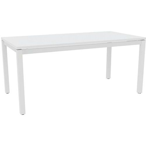 Scrivania dritta X4 160cm bianco / piede bianco,