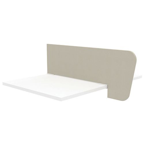 Pannello divisorio P.109cm tessuto beige+clip bianche,