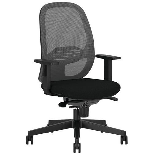 Sedia da ufficio ergonomica nera Eggy,