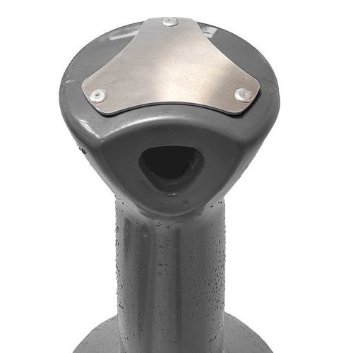 Posacenere a colonna in PEHD colore nero,